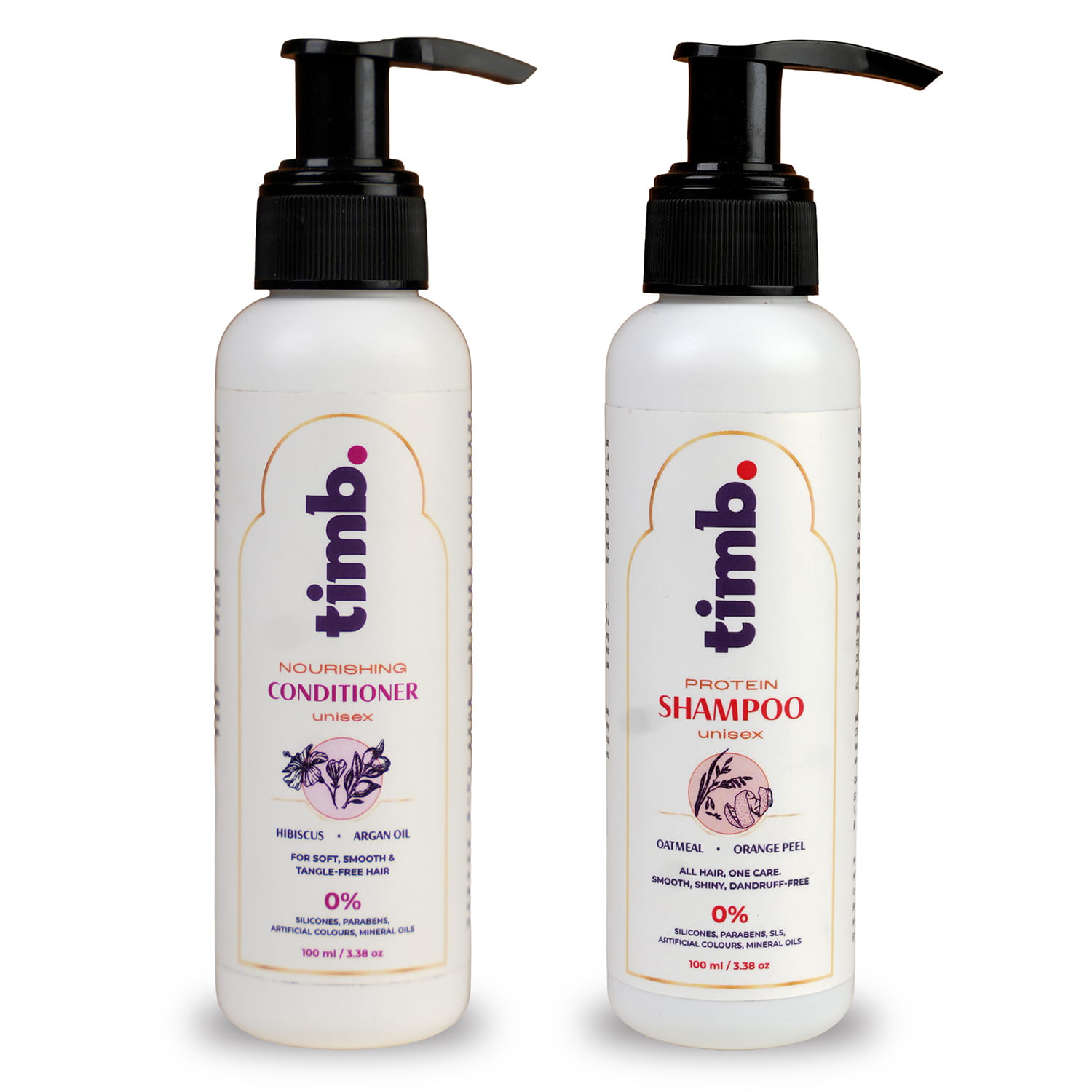 Protein Shampoo & Nourishing Conditioner Combo | Strengthens Hair | 100ml Each