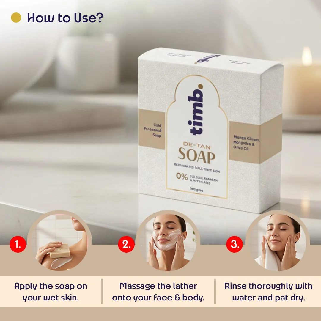 De-tan & Aromatic Bath Soap Combo | Handmade Cold Processed | Brightens | 100gms - Image 8