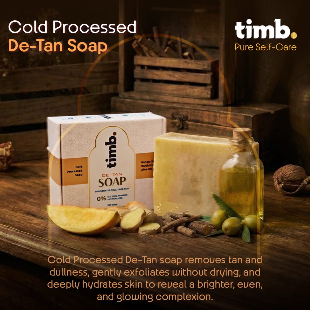 De-tan & Aromatic Bath Soap Combo | Handmade Cold Processed | Brightens | 100gms - Image 3