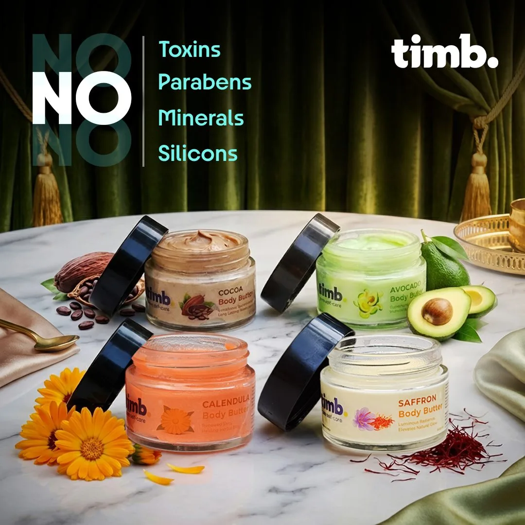 Calendula, Avocado, Cocoa, Saffron Body Butter | Dry Skin | Men & Women | All Seasons | 50gm Each - Image 5