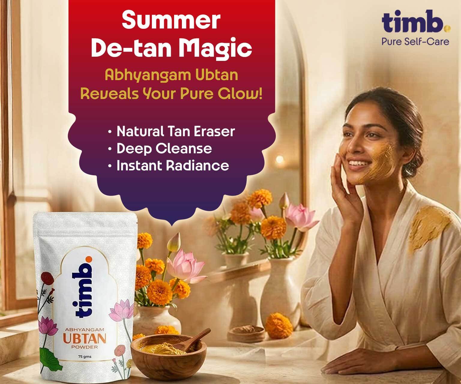 Summer Glow - Abhyangam Ubtan Powder | Natural Face & Body Brightening Mask